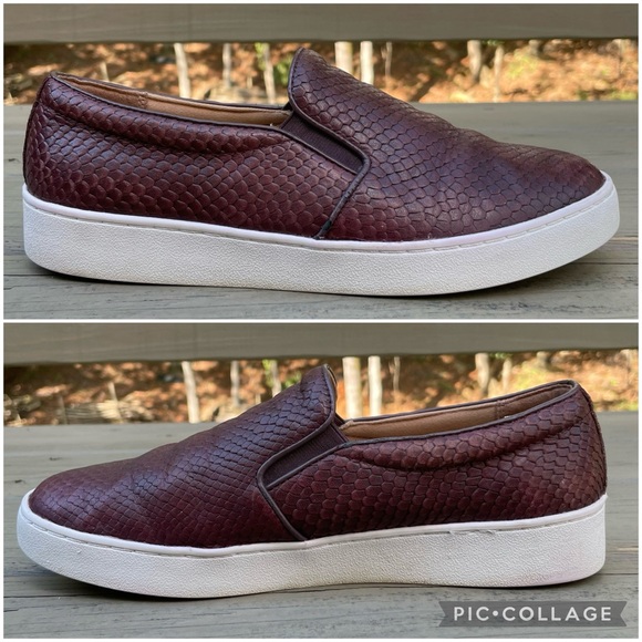 Vionic Midi Snake in Merlot Slip-On Sneaker shoes size 8 - Picture 11 of 15